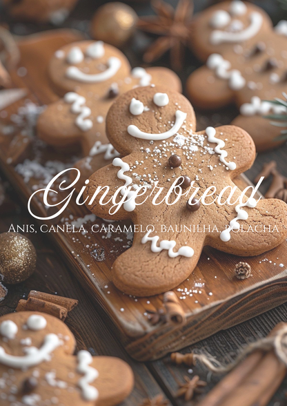 VELA EM COPO GINGERBREAD