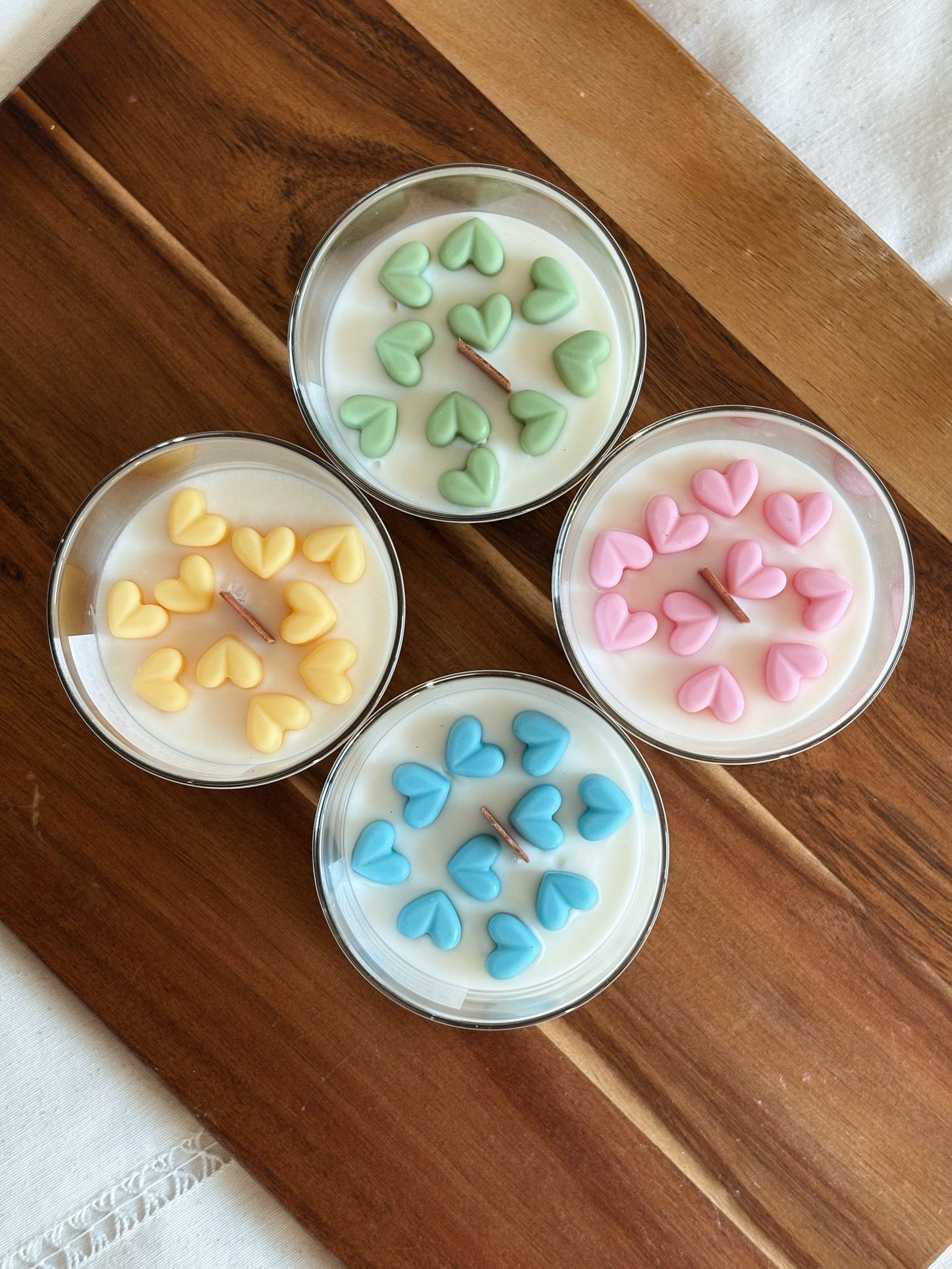 VELA COPO MINI CORAÇÕES